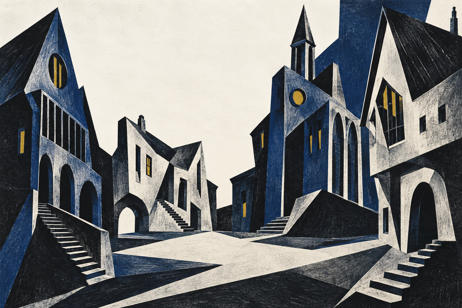 An imagined art village / Ein imaginäres Kunstdorf